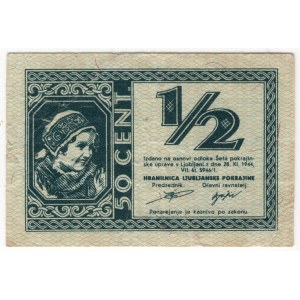 Słowenia, 1/2 liry 1944
