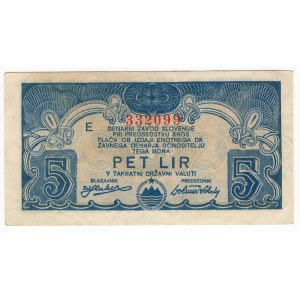 Slovenia, 5 lira 1944