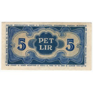 Slovenia, 5 lira 1944