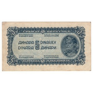Jugosławia, 5 dinara 1944