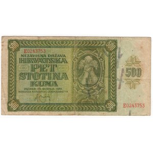 Croatia, 500 kuna 1941