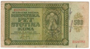 Chorvatsko, 500 kun 1941