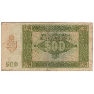 Croatia, 500 kuna 1941