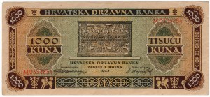 Croatia, 1,000 kuna 1943