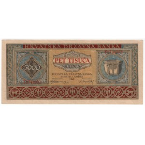 Croatia, 5,000 kuna 1943