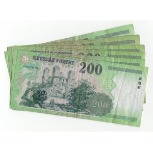 Węgry, 200 forint 2007 - zestaw 6 sztuk