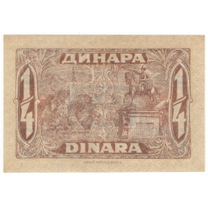 Jugosławia, 1/4 dinara/25 para 1921