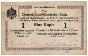 Nemecko, Nemecká východná Afrika, 1 rupia 1916