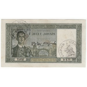 Yugoslavia, 10 dinar 1939