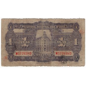 Čína, (Národní průmyslová banka), 1 jüan 1931 - vzácné