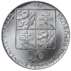 Tchécoslovaquie, 50 couronnes 1991
