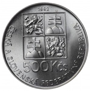 Tchécoslovaquie, 500 couronnes 1992