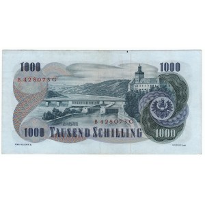 Austria, 1 000 schilling 1961