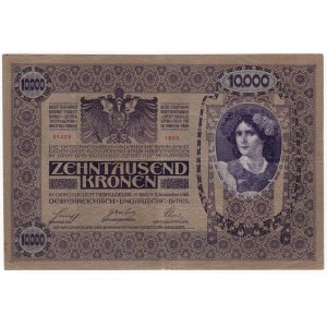 Austria, Austrowęgry, 10 000 koron 1918
