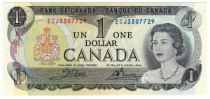 Kanada, 1 USD 1973