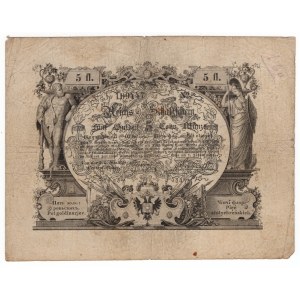 Austria, 5 guldenów / 5 złotych reńskich 1851 - rzadki