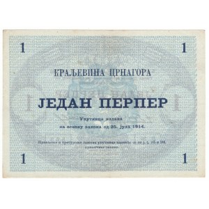Czarnogóra, 1 perper 1914