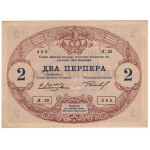 Czarnogóra, 2 perpera 1914
