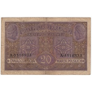 Polska, 20 marek polskich 1916, Generał, seria A