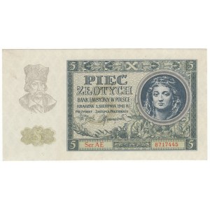 Poland, 5 gold 1941, AE series