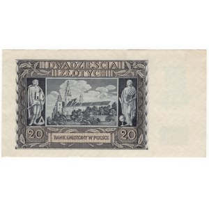 Polsko, 20 zlotých 1940, série O