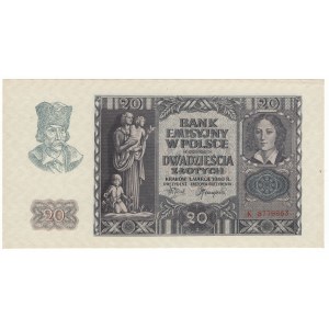 Polsko, 20 zlotých 1940, série K