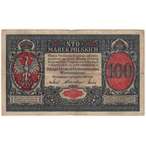 Polska, 100 marek polskich 1916, Generał, seria A