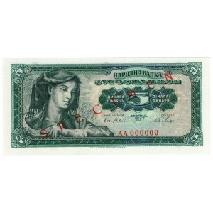Yugoslavia, 5 dinar 1965 SPECIMEN
