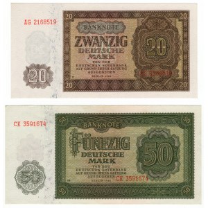 Allemagne, 20 et 50 marks 1948