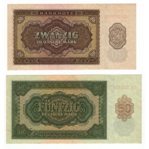Allemagne, 20 et 50 marks 1948