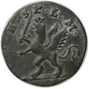 Pommern, Gustav IV Adolf, 3 feniges 1792, Pfeile
