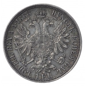 Austria, 1 florin 1888