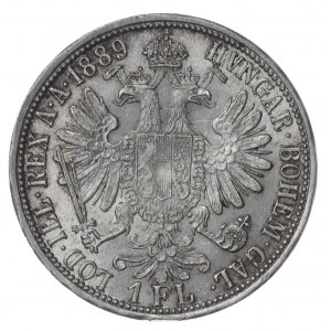 Austria, 1 floren 1889