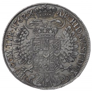 Austria, Maria Theresa, 1 thaler 1762
