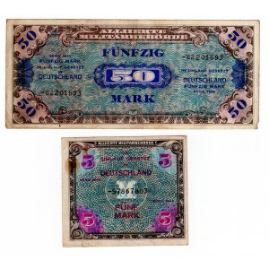 Allemagne, 5 et 50 marks 1944