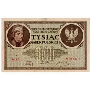 Polen, 1 000 polnische Mark 1919, Serie ZE