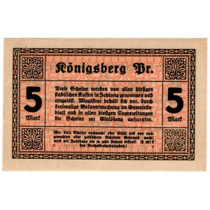 Königsberg, 5 Mark 1918
