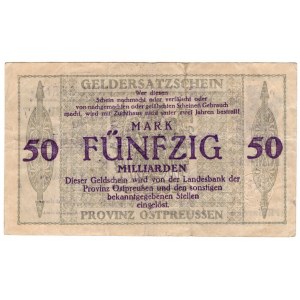 Königsberg (Konigsberg), 50 billion marks 1923