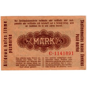 Kaunas, 1/2 mark 1918, series C