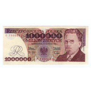 Poland, 1000000 zloty 1991, Series F