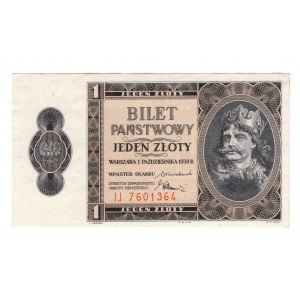 Poland, 1 zloty 1938, series IJ