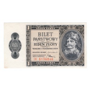 Polen, 1 Zloty 1938, Serie IK