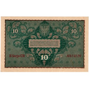 Polska, 10 marek polskich 1919, II seria CR