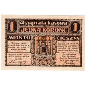 Cieszyn (Teschen), 1 koruna 1919