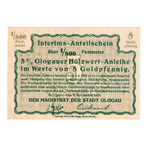 Głogów (Glogau), 5 goldpfennig 1923