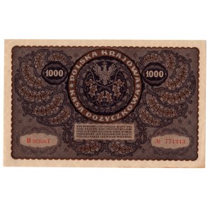 Polska, 1000 marek polskich 1919, III seria T