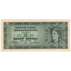 Yugoslavia, 10 dinar 1950