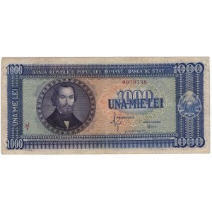 Romania, 1,000 lei 1950