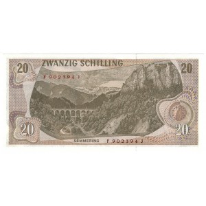 Austria, 20 schilling 1967