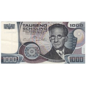 Austria, 1000 schilling 1983